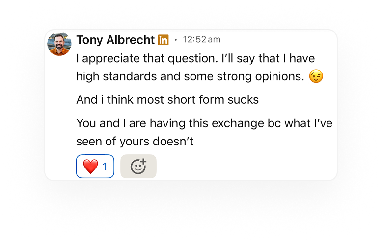 Client review